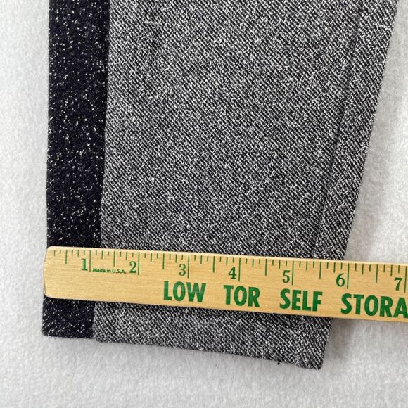 EILEEN FISHER Pants S Organic Cotton Stretch Pull On Speckle Tweed Legging Gray - Picture 15 of 16